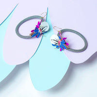 Hoop Earrings - Violet